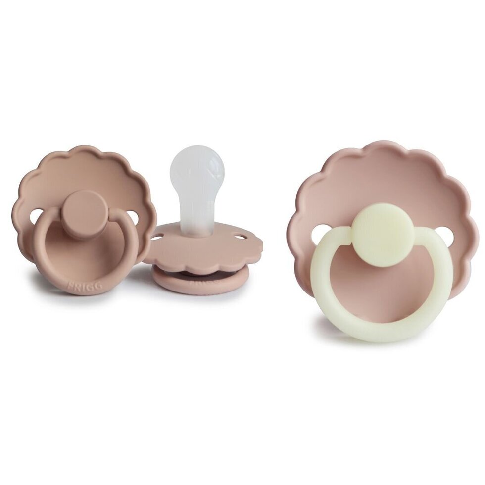 لهاية أطفال من السيليكون من فريج ديزي، قطعتان، أرجوانية/وردية