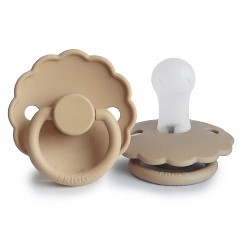 FRIGG Daisy Silicone Baby Pacifier 1-Pack Croissant