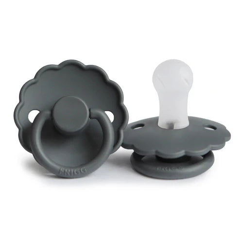 FRIGG Daisy Silicone Baby Pacifier 1-Pack Graphite