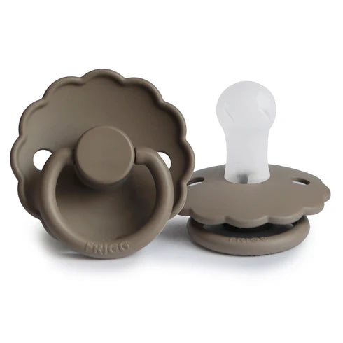 FRIGG Daisy Silicone Baby Pacifier 1-Pack Portobello
