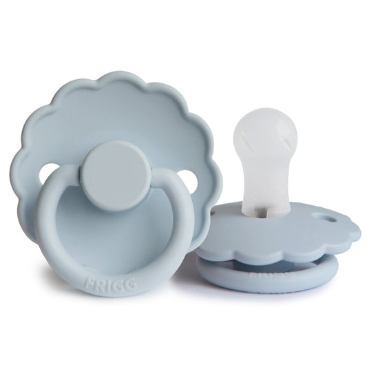 FRIGG Daisy Silicone Baby Pacifier 1-Pack Powder Blue