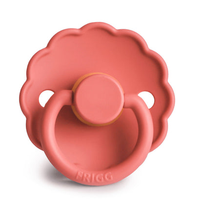 FRIGG Daisy Latex Baby Pacifier 1 - Pack Poppy