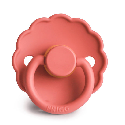 FRIGG Daisy - Round Latex Pacifier - Poppy