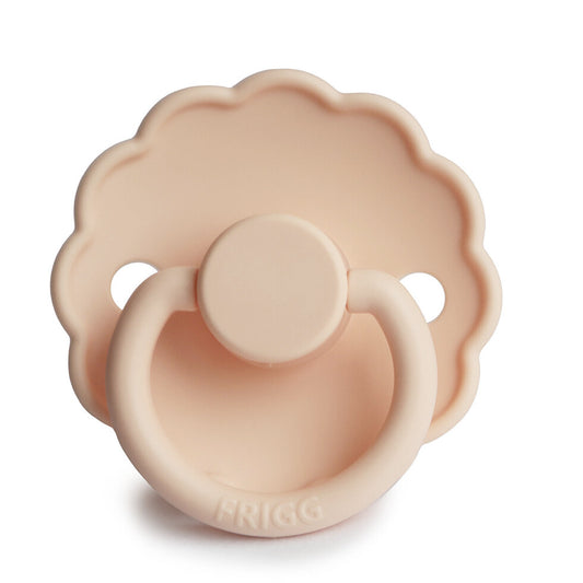 FRIGG Daisy Silicone Baby Pacifier 1-Pack Pink Cream