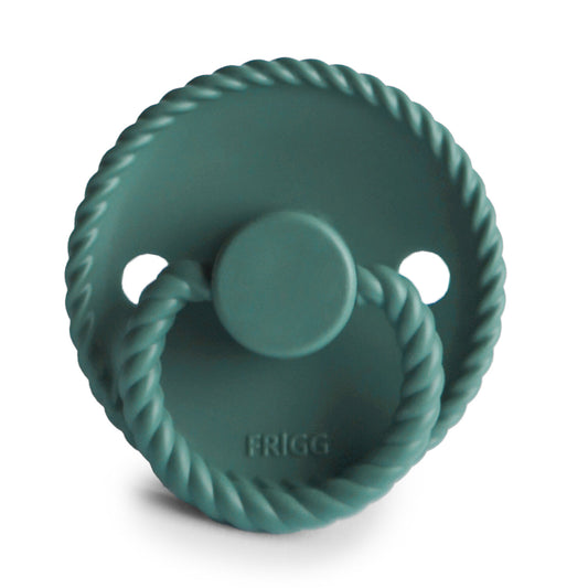 FRIGG Rope Silicone Baby Pacifier 1-Pack Vintage green