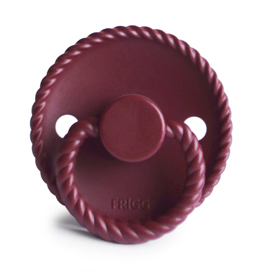 FRIGG Rope Silicone Baby Pacifier 1-Pack Sweet Cherry