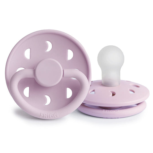 FRIGG Moon Phase Silicone Baby Pacifier 1-Pack Soft Lilac