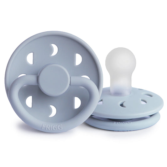 FRIGG Moon Phase Silicone Baby Pacifier 1-Pack Powder blue