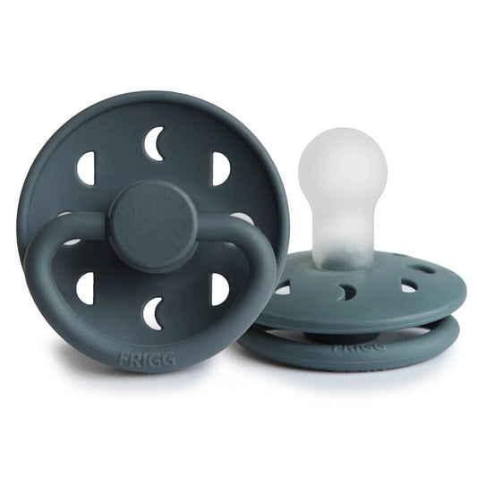 FRIGG Moon Phase Silicone Baby Pacifier 1-Pack Slate