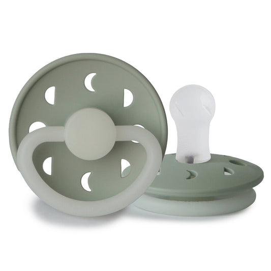 FRIGG Moon Phase Silicone Baby Pacifier 1-Pack Sage Night