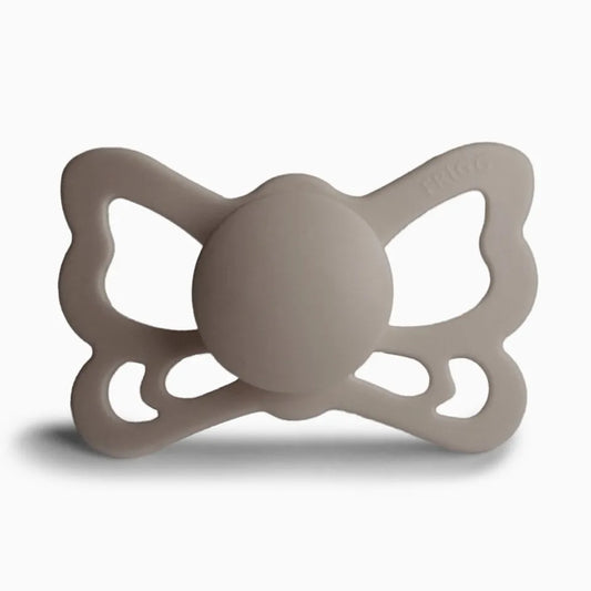 FRIGG Butterfly Anatomical Silicone Baby Pacifier 1-Pack Portobello
