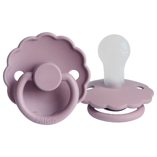 FRIGG Daisy Silicone Baby Pacifier 1-Pack Heather