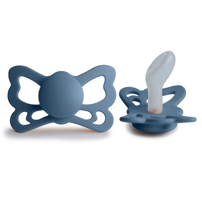 FRIGG Butterfly Anatomical Silicone Baby Pacifier 1-Pack Ocean View