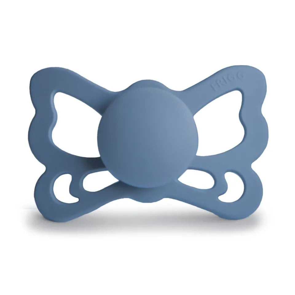 FRIGG Butterfly Anatomical Silicone Baby Pacifier 1-Pack Ocean View