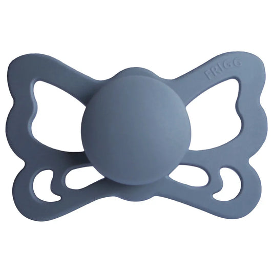 FRIGG Butterfly Anatomical Silicone Baby Pacifier 1-Pack Slate