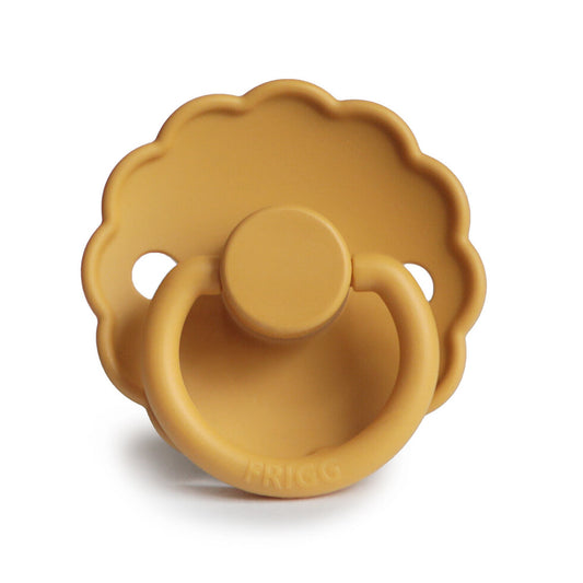 FRIGG Daisy Silicone Baby Pacifier 1-Pack Honey gold