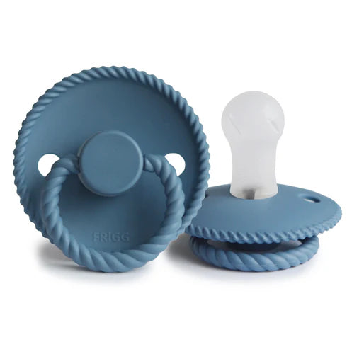 FRIGG Rope Silicone Baby Pacifier 1-Pack Ocean View