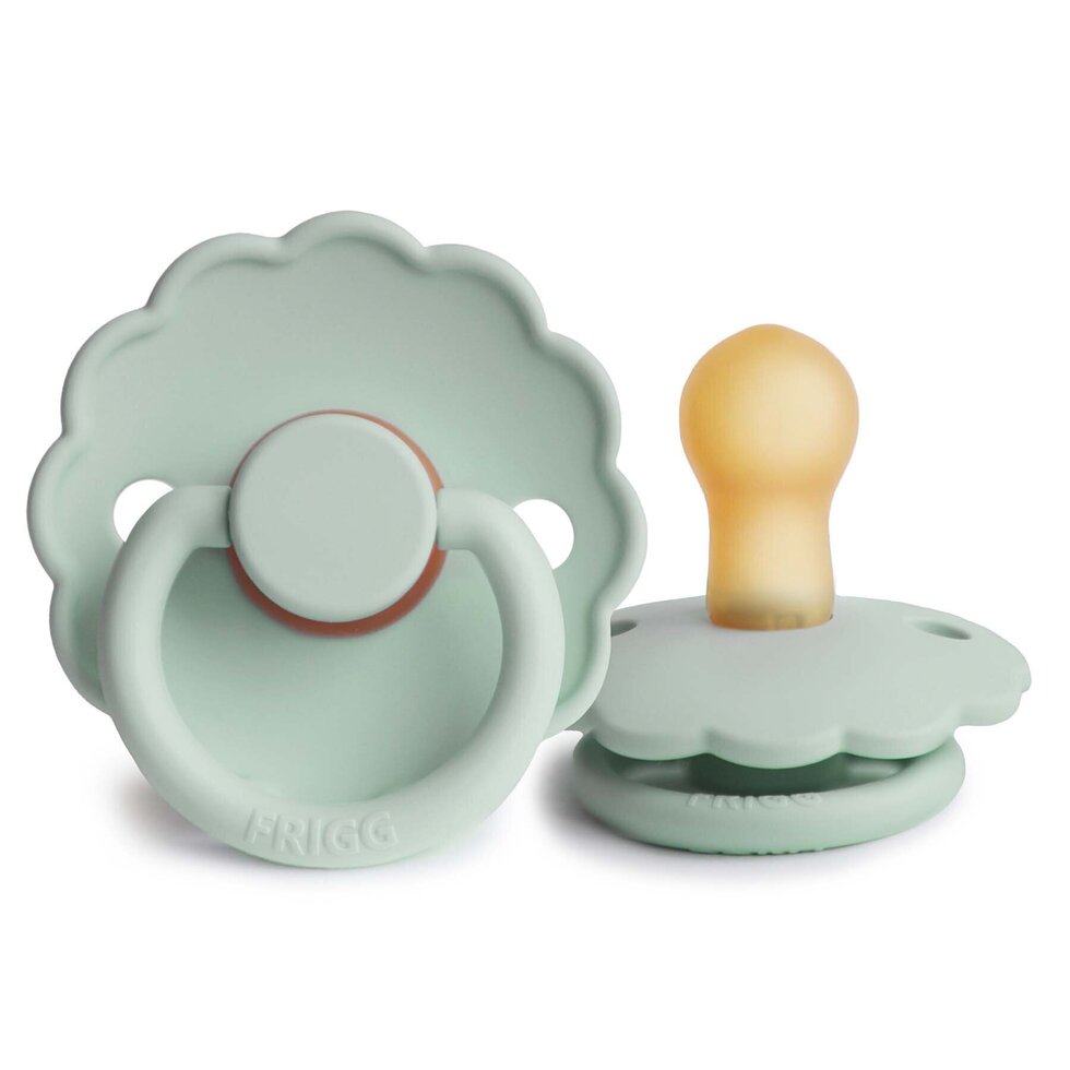 FRIGG Daisy Latex Baby Pacifier 1-Pack Seafoam